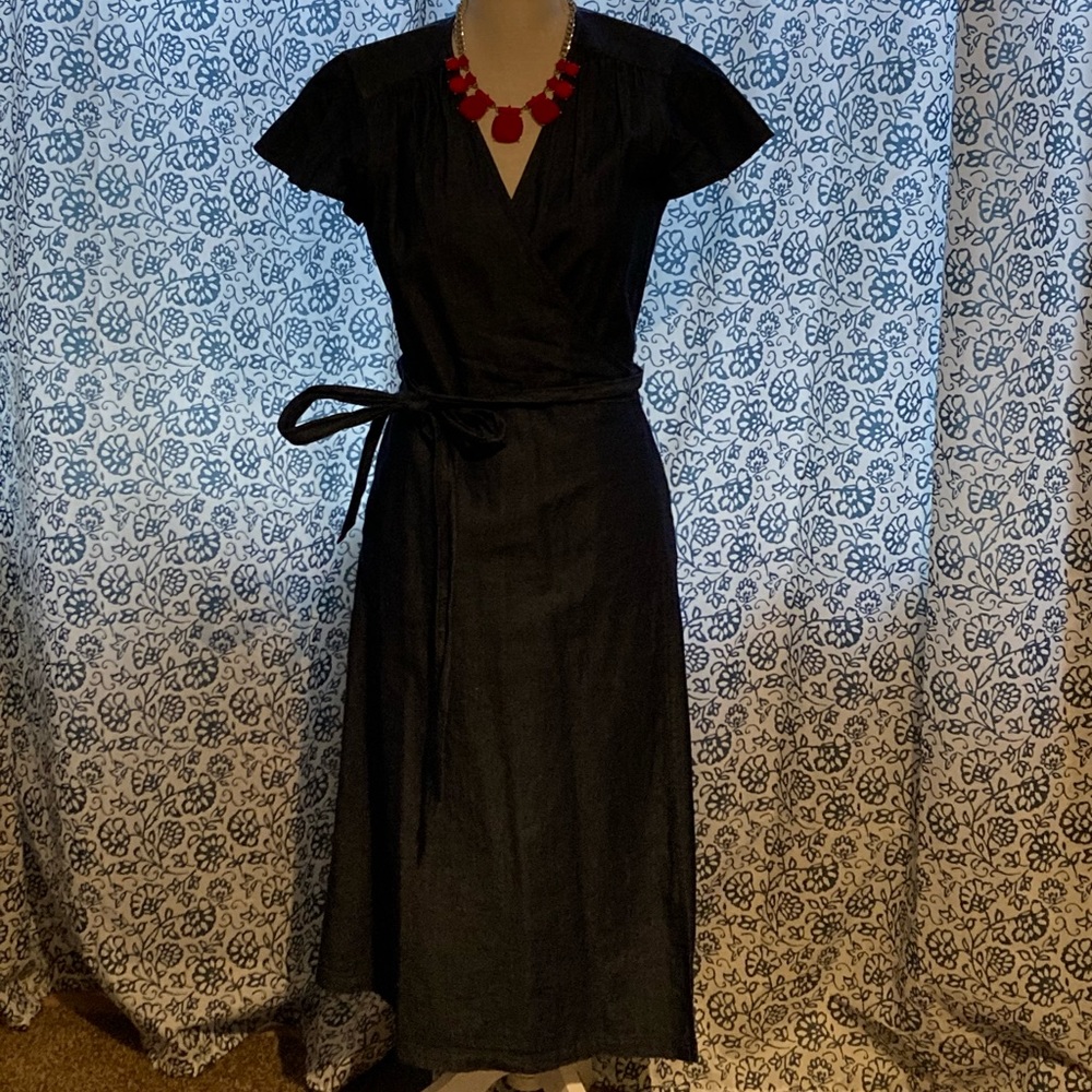 Draper James Chambray Wrap Dress